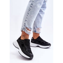 FG2 Modische Damen-Sportschuhe mit Mesh Black Venice schwarz 6