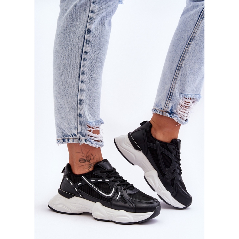 FG2 Damen Sportschuhe Sneakers Schwarz Feluci 1