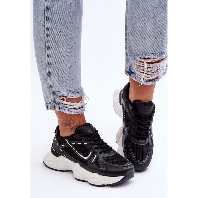 FG2 Damen Sportschuhe Sneakers Schwarz Feluci 2