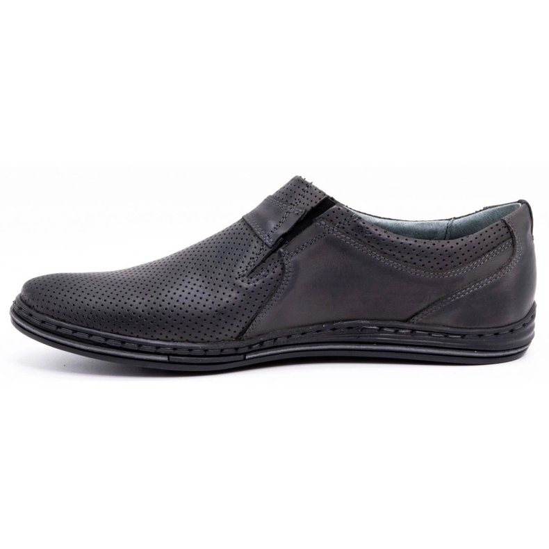 Polbut Herren Lederschuhe 362 graue Perforation 2