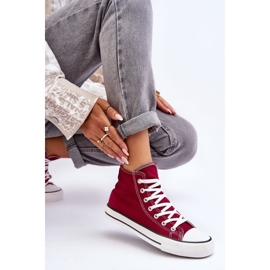 FR1 Damen-Sneaker Classic High Burgundy Remos rot 2