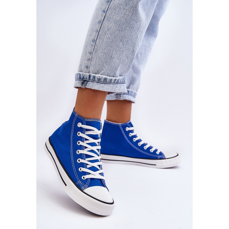 FR1 Klassische Damen-Sneakers High Blue Remos blau 1