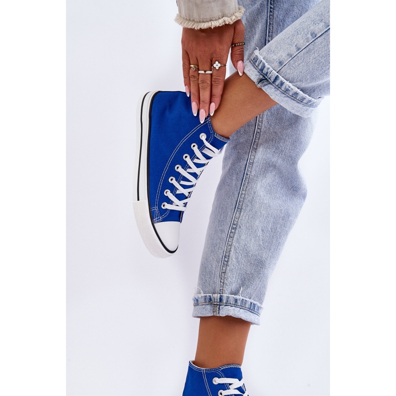 FR1 Klassische Damen-Sneakers High Blue Remos blau 2