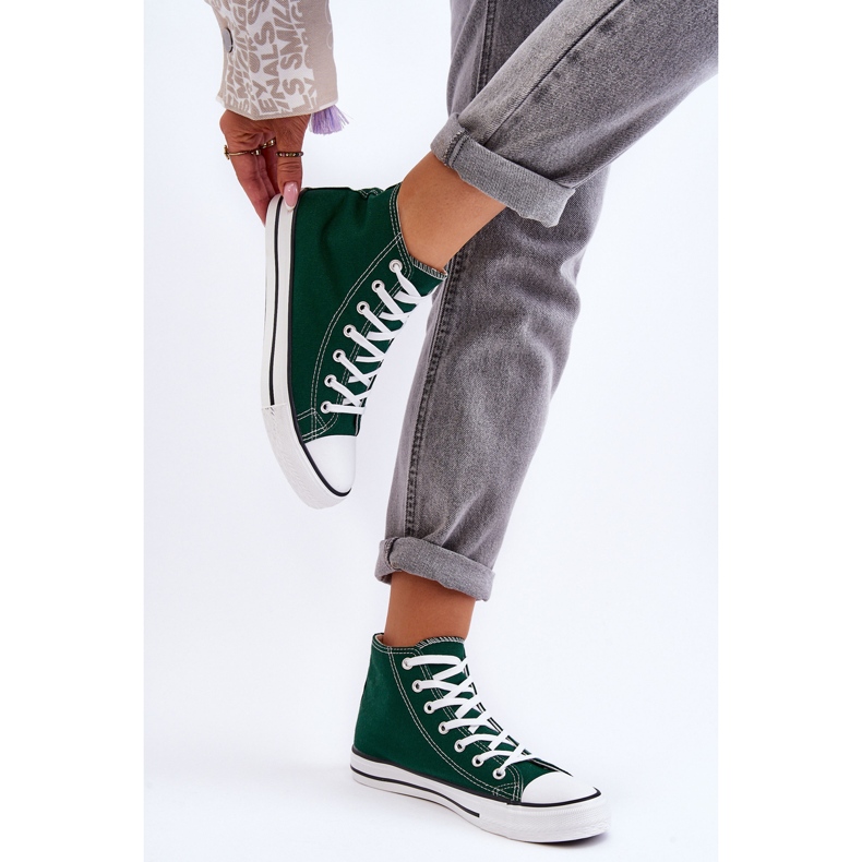 FR1 Klassische Damen-Sneaker High Green Remos grün 2