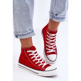 FR1 Klassische High-Top-Sneakers für Damen in Rot von Remos 1