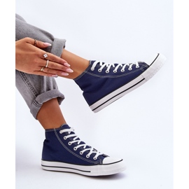 Klassische High-Top-Sneaker für Damen in Marineblau von Remos 1