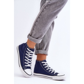 Klassische High-Top-Sneaker für Damen in Marineblau von Remos 2