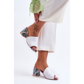 Lewski Shoes Damen Leder High Heels Leski Shoes 3209/K Weiß 2