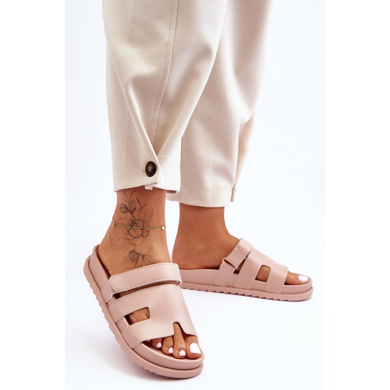 Klassische Damensandalen Beige Molie 1