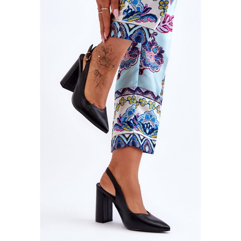 Klassische Peep-Toe-Pumps in Schwarz, My Love 2