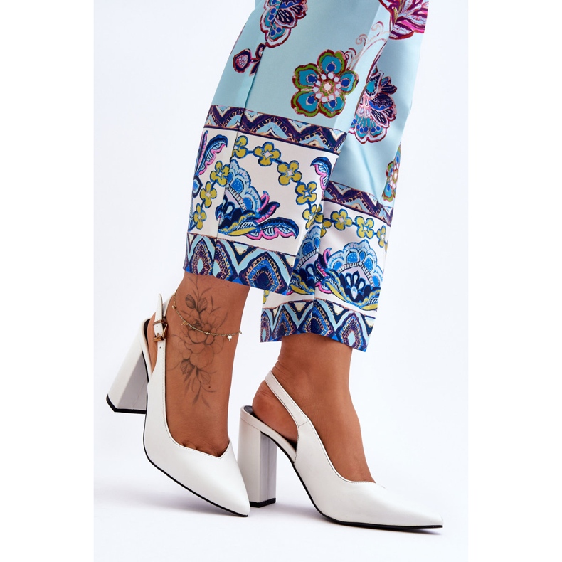 Klassische Peep-Toe-Pumps in Weiß, My Love 2