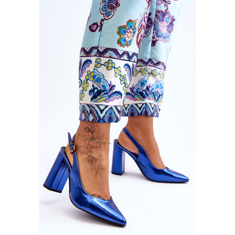 Klassische Pumps mit hohem Absatz in Blau, My Love 2