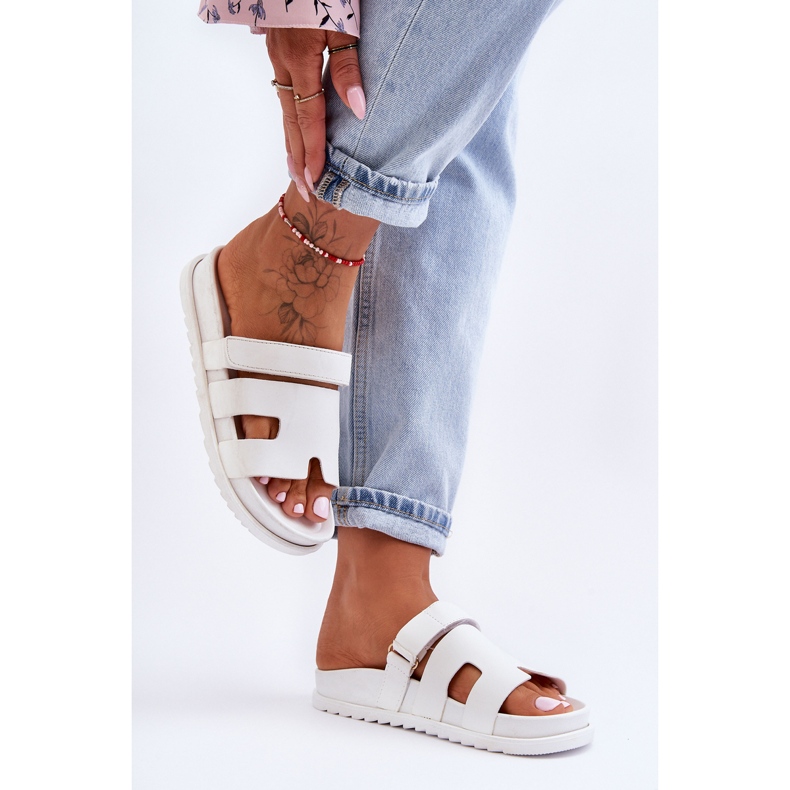 Klassische Damensandalen Weiß Molie 1