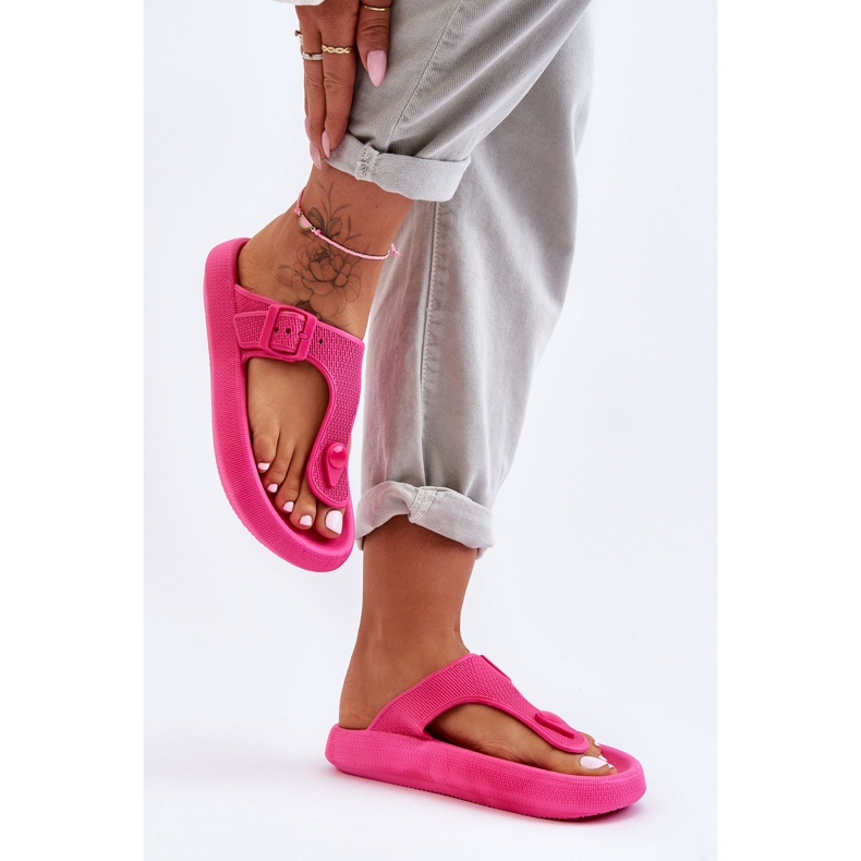 Damen-Flipflops aus Schaumstoff, Fuchsia Apollo rosa 2