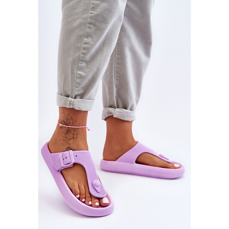 Damen-Flip-Flops aus Schaumstoff, Lila, Apollo 1
