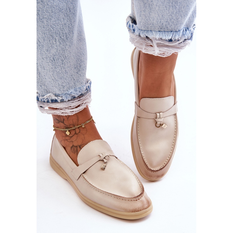 PM1 Klassische Damen-Loafer Beige Cortez 2