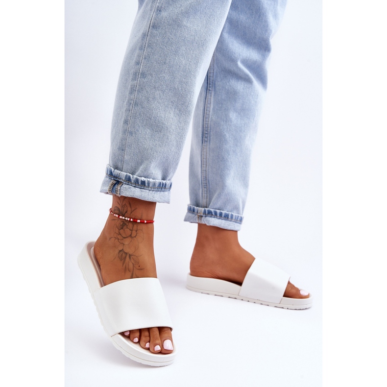 Klassische Damenhausschuhe Weiß Rolien 1