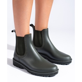 Kurze grüne Stiefel von Shelovet 1