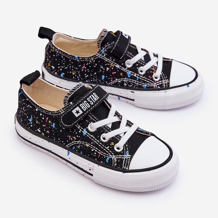 Kinder-Sneaker mit Klettverschluss Big Star LL374063 Schwarz 1