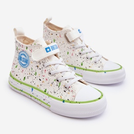 Kinder-Sneaker mit Big Star-Muster LL374049 Weiß 1
