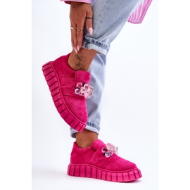 PS1 Modische Slip-On-Sportschuhe mit Fuchsia Desire-Dekoration rosa 2