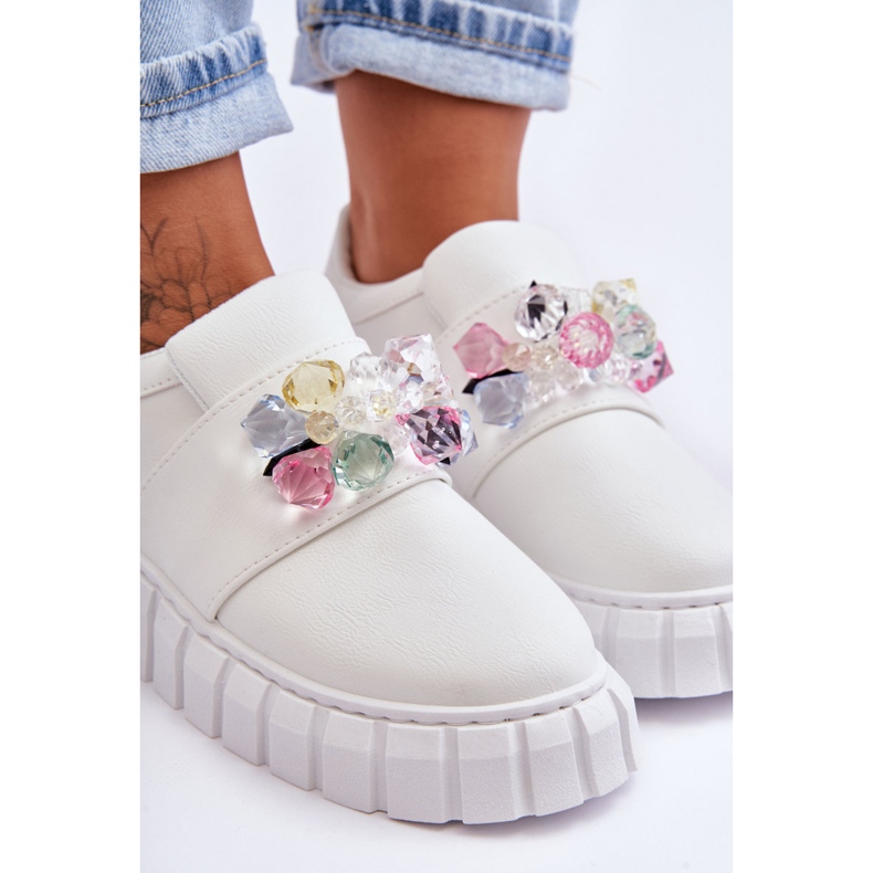 PS1 Modische Slip-On-Sportschuhe mit weißer Desire-Verzierung 2