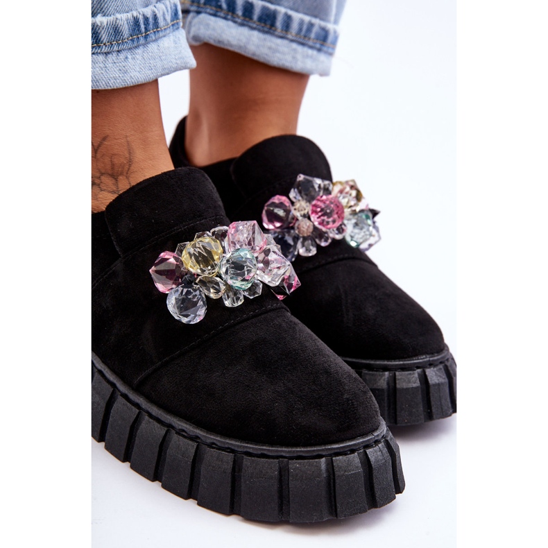 PS1 Modische Slip-On-Sportschuhe mit schwarzer Desire-Verzierung 2