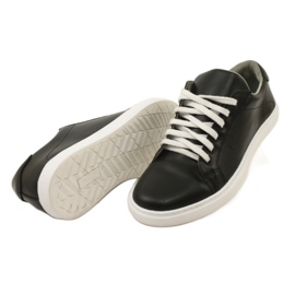 Vriston Black Herren Leder -Sneaker schwarz 4