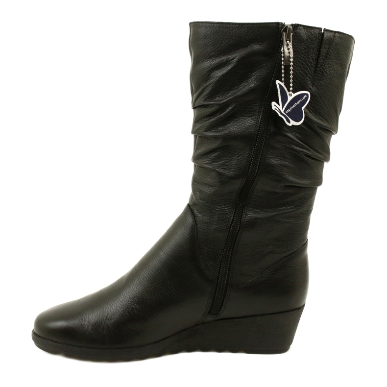 Caprice Walking On Air kurze Keilstiefel 25417-41 022 schwarz 1