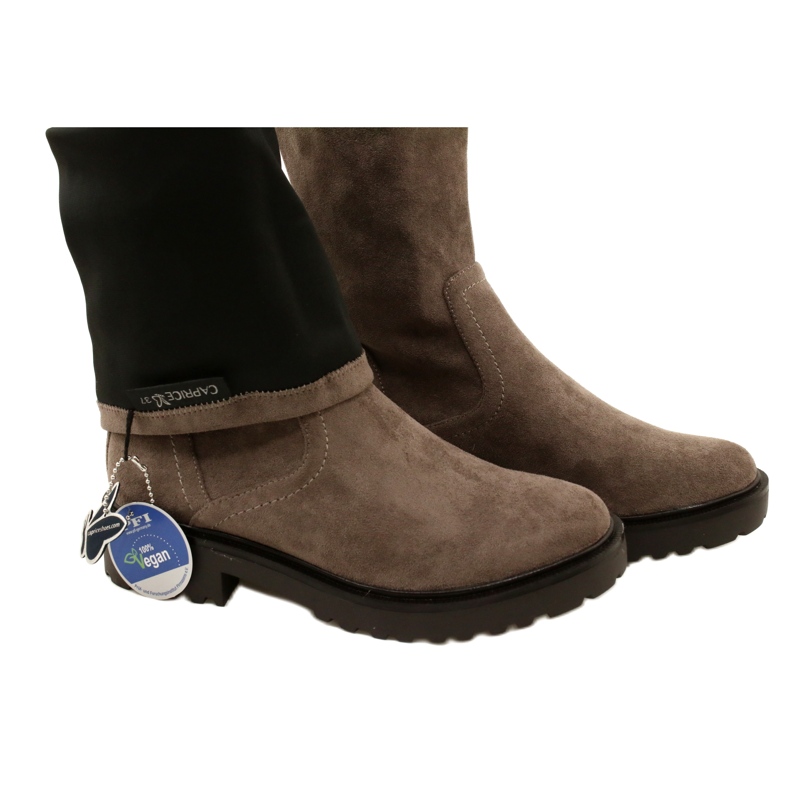 Kniehohe Damenstiefel Caprice 25606-41 306 Cafe Stretch braun 5