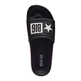 Strandhausschuhe aus schwarzem Gummi Big Star DD274A266 1