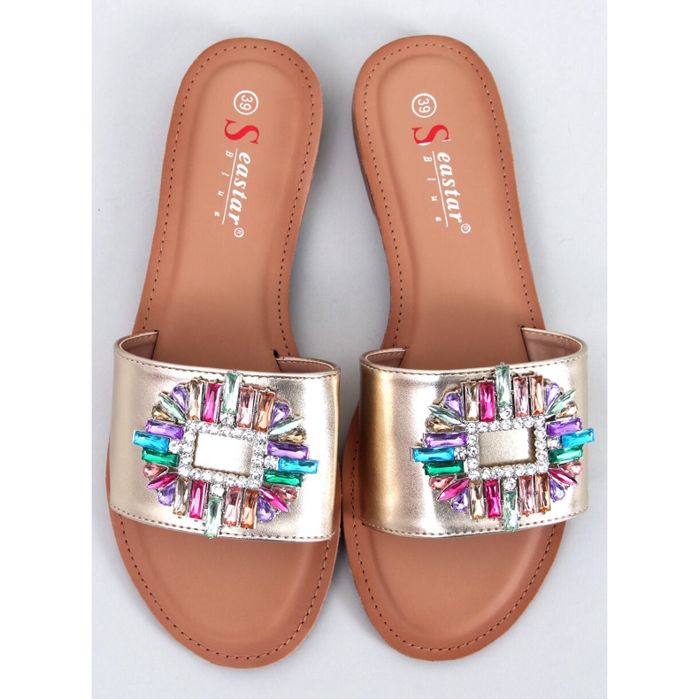 Lowell Goldfarbene Steinrutschen golden 1