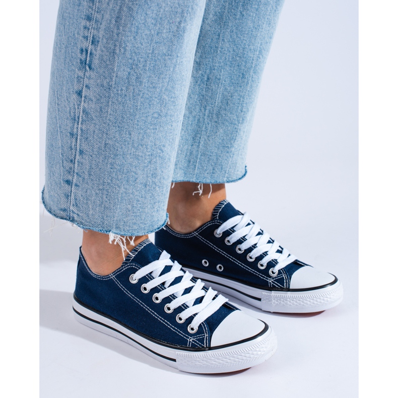 Klassische marineblaue Shelovet-Sneaker 2