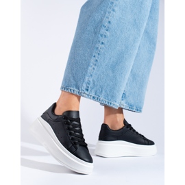 Schwarze Damen-Sportschuhe von Shelovet weiß 1