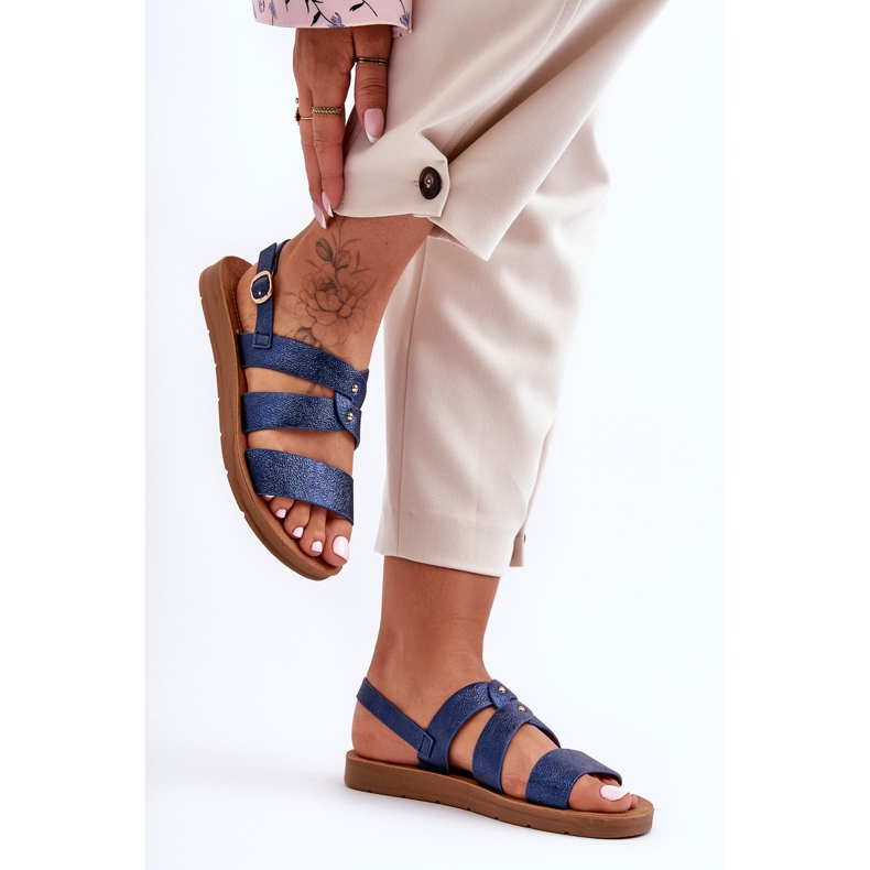 PG1 Damen-Sandalen mit Glitzer, Blau, Catalia 2