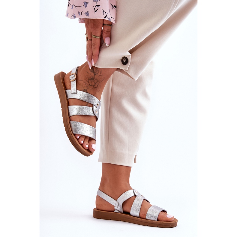 PG1 Glitzer-Sandalen für Damen in Silber von Catalia silber- 2