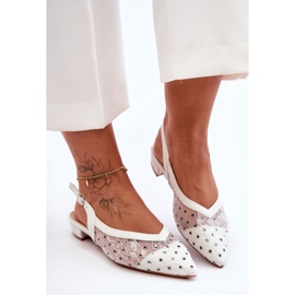 PG1 Polka Dot Ballerinas für Damen in Weiß Adore 2