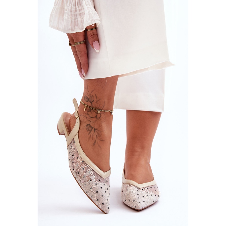 PG1 Damen-Ballerinas Beige Adore 1