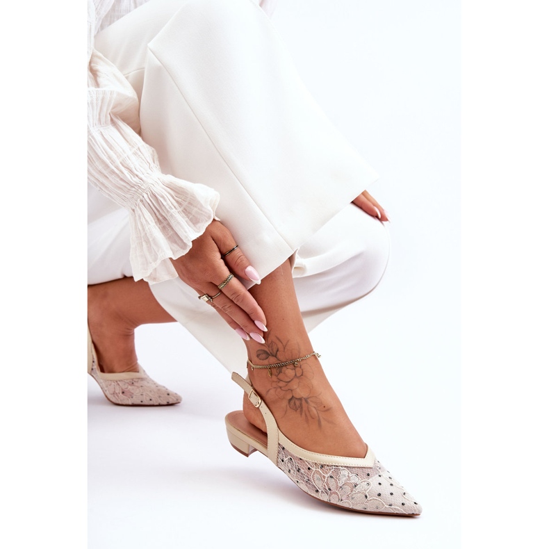 PG1 Damen-Ballerinas Beige Adore 2