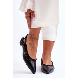 PG1 Lederballerinas mit Nieten Schwarz Laroshe 1