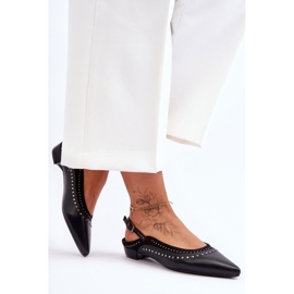 PG1 Lederballerinas mit Nieten Schwarz Laroshe 2