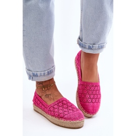 PG1 Durchbrochene Espadrilles für Damen Pink One Lover rosa 1