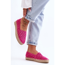 PG1 Durchbrochene Espadrilles für Damen Pink One Lover rosa 2