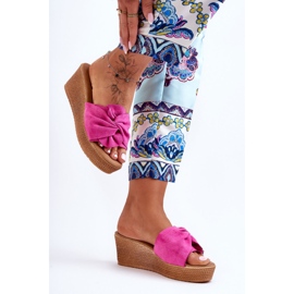 Keilsandaletten für Damen Pink Calama rosa 1