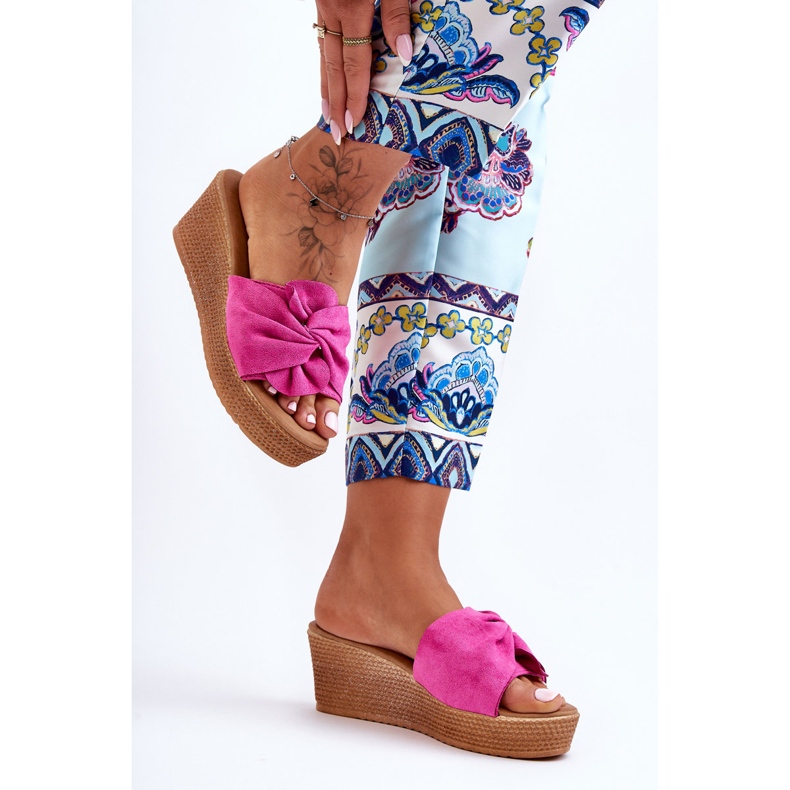 Keilsandaletten für Damen Pink Calama rosa 1