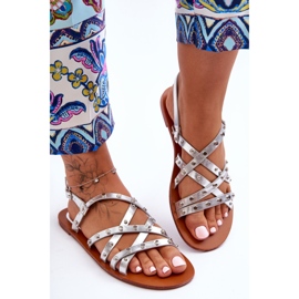 Damensandalen Silber Alemona silber- 1