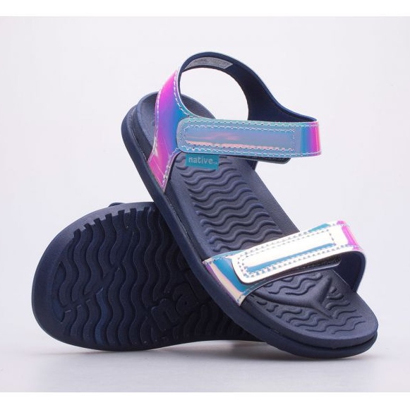 Native Charley Hologram Child Jr Sandalen 63109143-8633 silber- 1