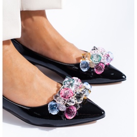 Shelovet Damenpumps mit niedrigem Absatz schwarz 1