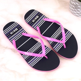 Flache Flip-Flops Big Star W JJ274A352 rosa 4