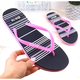 Flache Flip-Flops Big Star W JJ274A352 rosa 3
